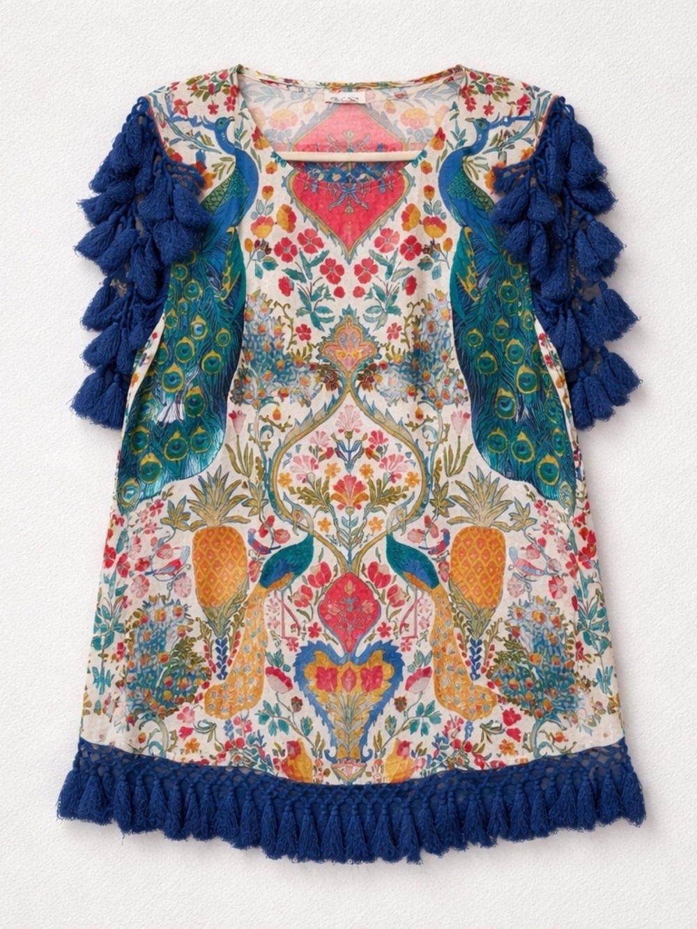 Sundance Multicolor Floral Tunic Birds
